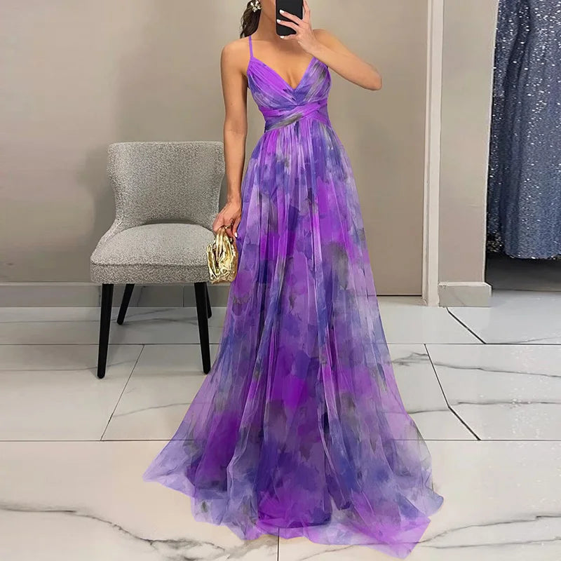 Maya – Glamorous Floral Maxi Dress