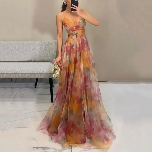 Maya – Glamorous Floral Maxi Dress