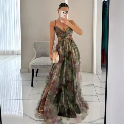 Maya – Glamorous Floral Maxi Dress