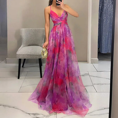 Maya – Glamorous Floral Maxi Dress