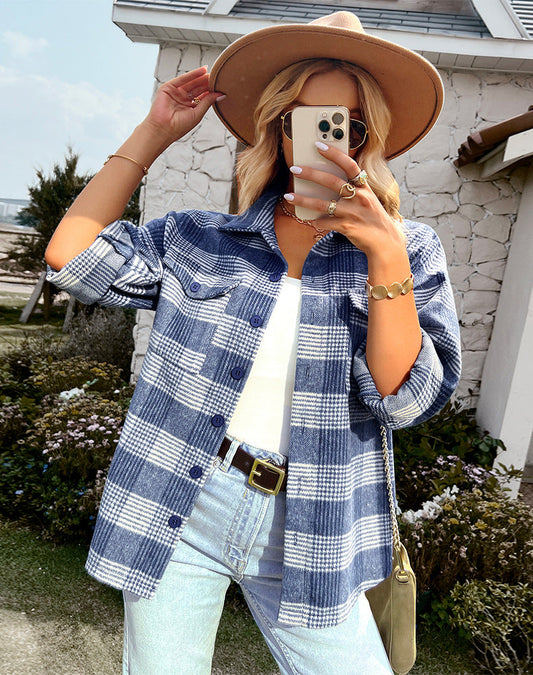 Lou | Checkered Women's Shirt | Fall Fashion Women's Style